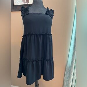 Black ODDY Ruffle Dress